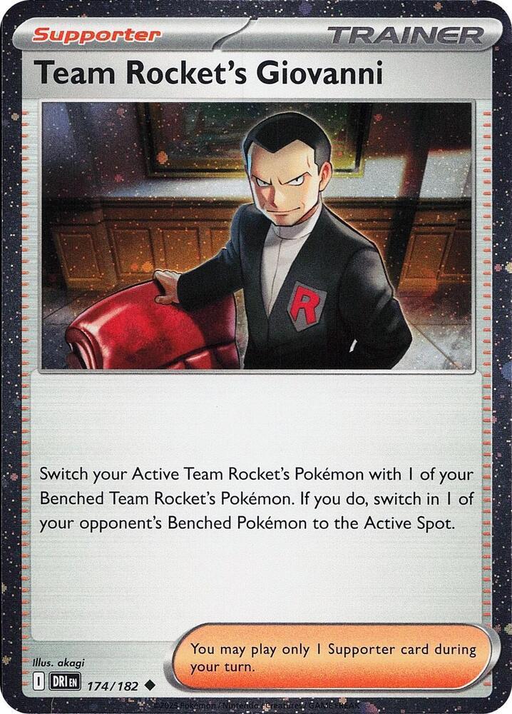 Destined Rivals Team Rocket's Giovanni [Cosmos-Holo] Pokémon card